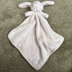 So Dreamy Ultimate Soft Plush Pink Bunny 15"x15" Lovey Comfort Security Blanket